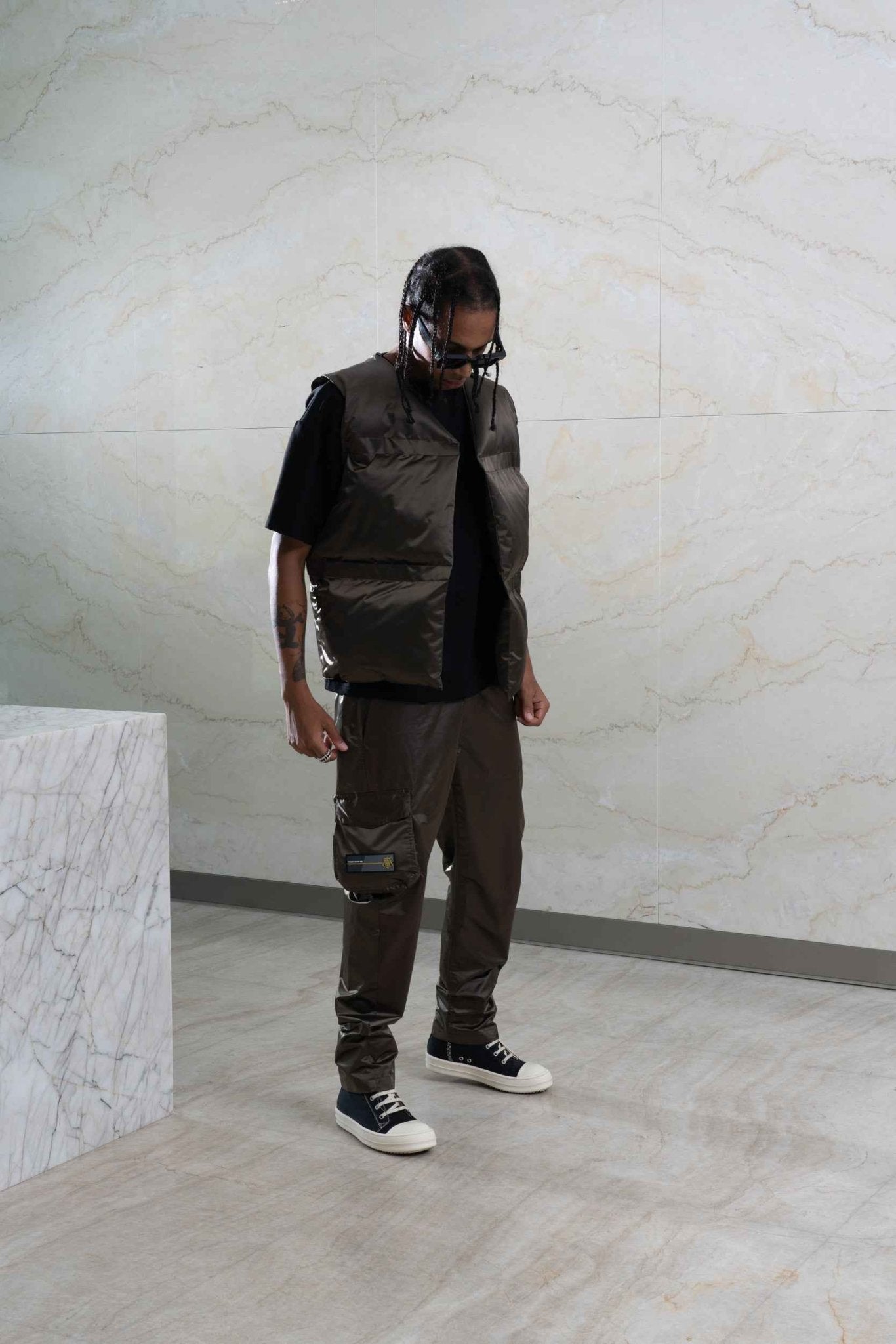 GREEN NYLON VEST - Forget About Me - Forget About Me - 